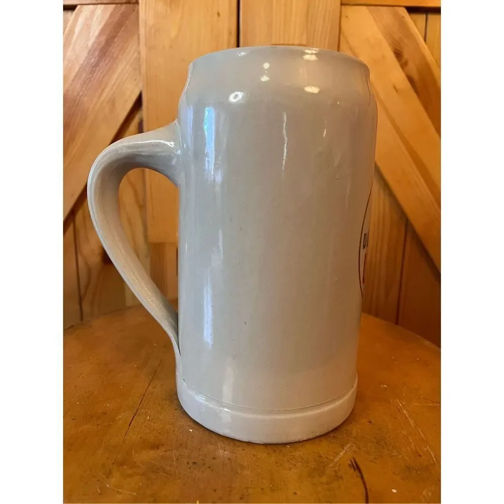 DORTMUNDER UNION GERMAN STONEWARE BEER STEIN MUG 7.25x4.25” (7636)